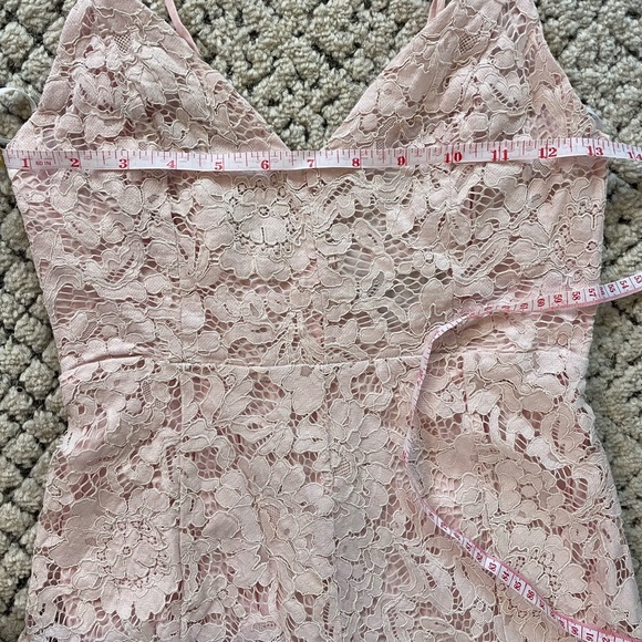 MOVING SALE Lulus light pink lace dress - Picture 6 of 7
